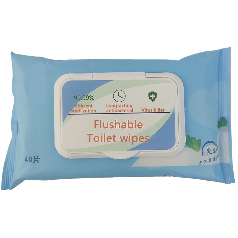 40PCS FLUSHABLE TOILET WIPE