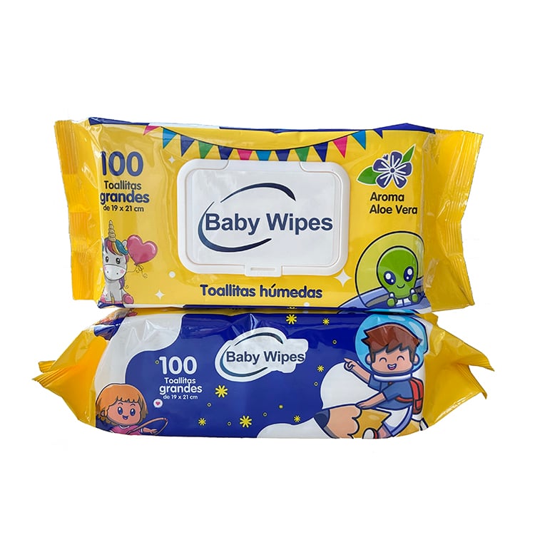 100pcs aloe vera baby wipes