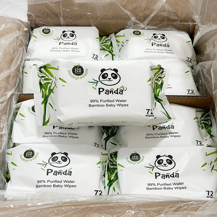 customized bamboo baby water wipes